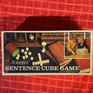 Scrabble Sentence Cube Game - White Dice
